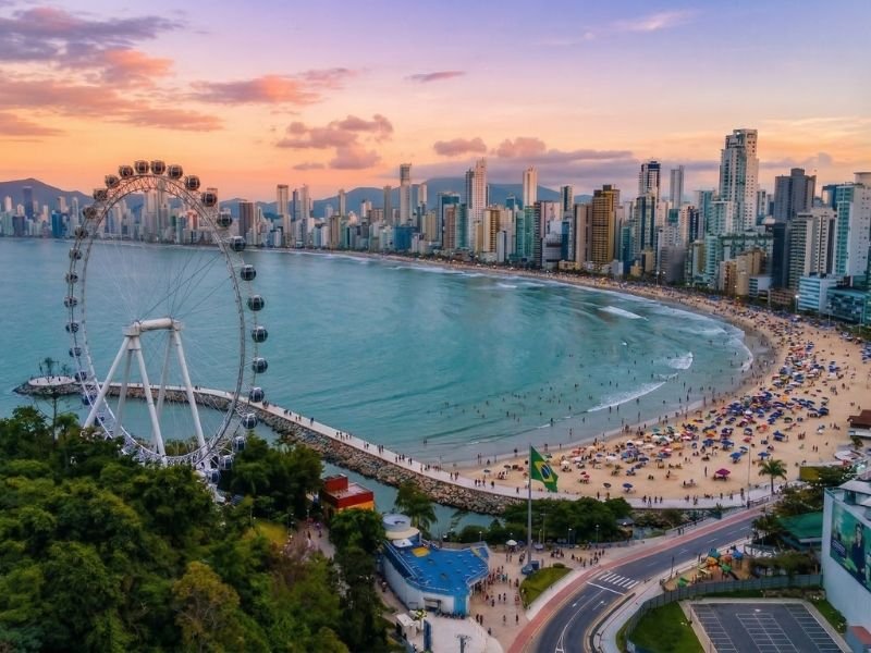 vista de balneário camboriú, santa catarina