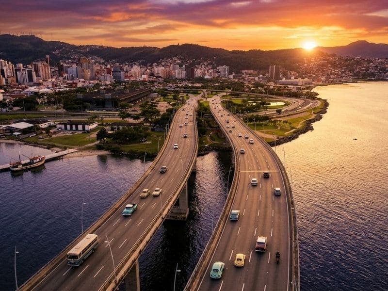 vista de florianópolis, santa catarina